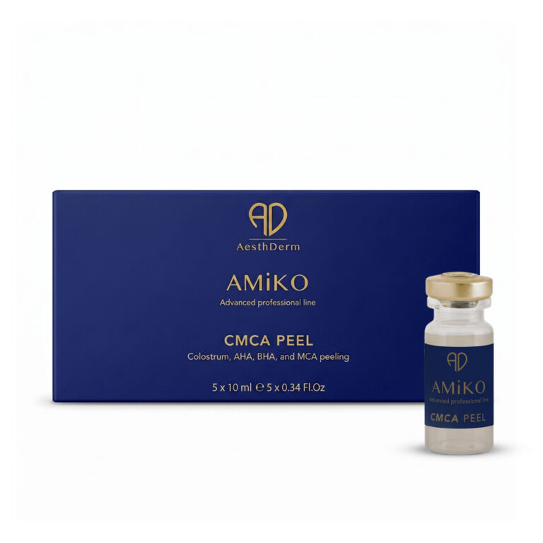 AMIKO Post Treatment Mask 200ml salon-size bottle, a calming professional skin recovery cream for post-procedure application.
