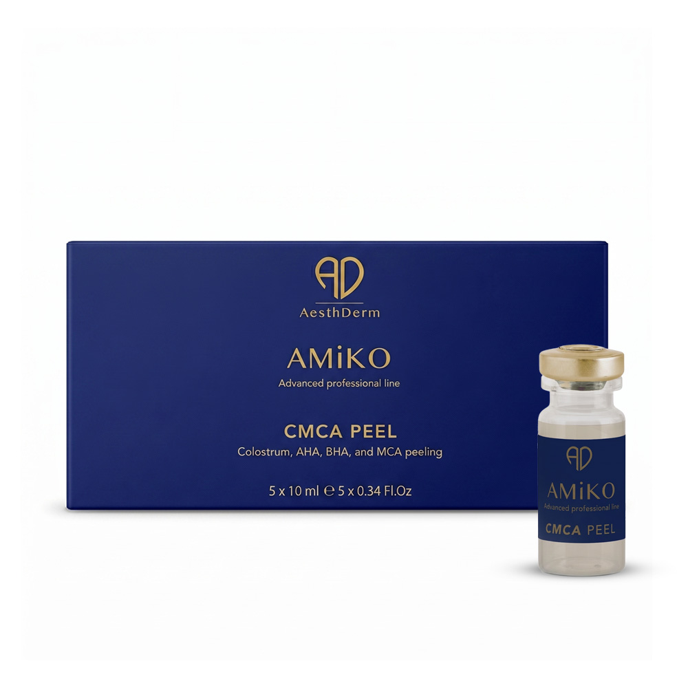 AMIKO Post Treatment Mask 200ml salon-size bottle, a calming professional skin recovery cream for post-procedure application.
